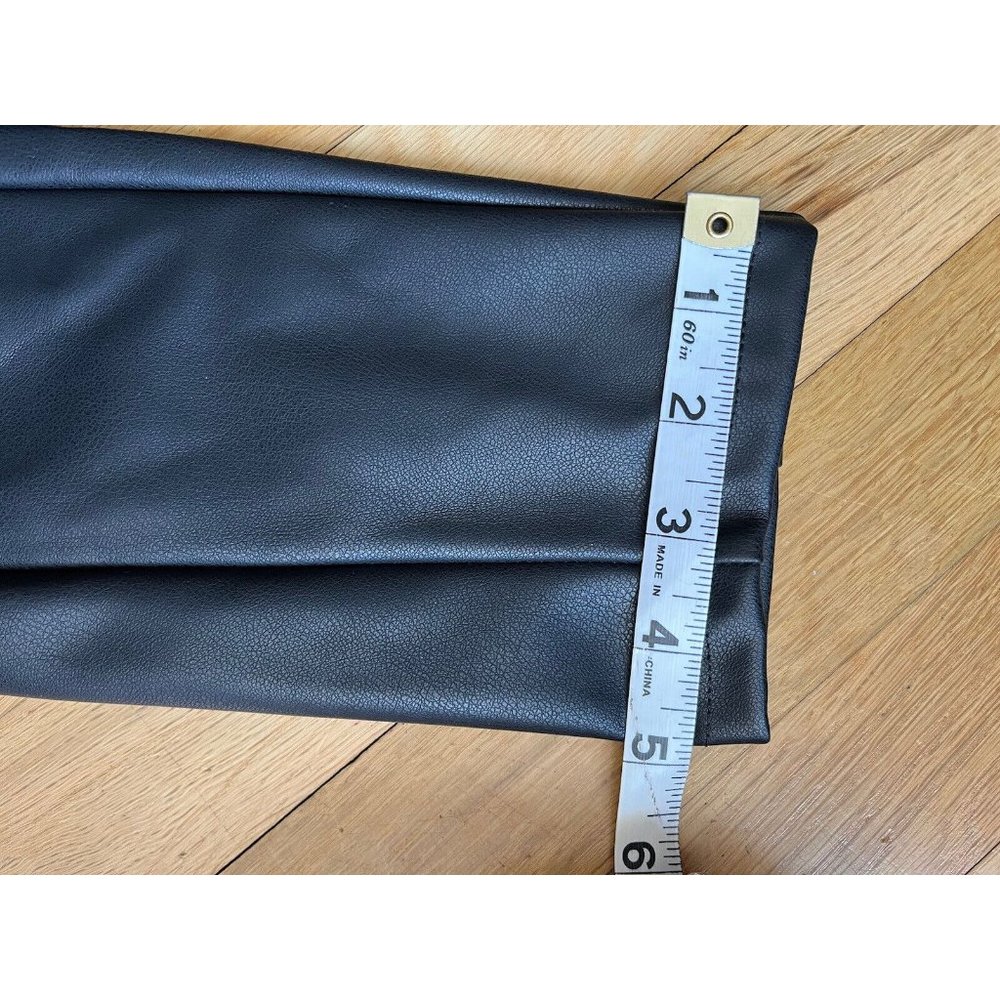 Emerson Fry XS Vegan Leather Leggings Pull On Pants Black women’s - Picture 2 of 16